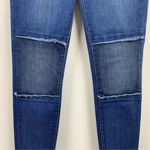 J Brand Revival Patch Fringe Jeans Size 27 Waist - Picture 3 of 12